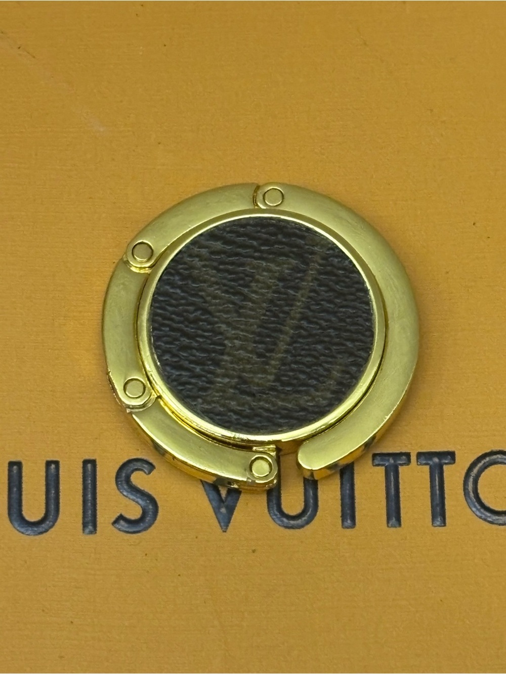 Louis Vuitton Glossy Purse Hanger, Bag Holder, Bag Hanger, Gold Tone
